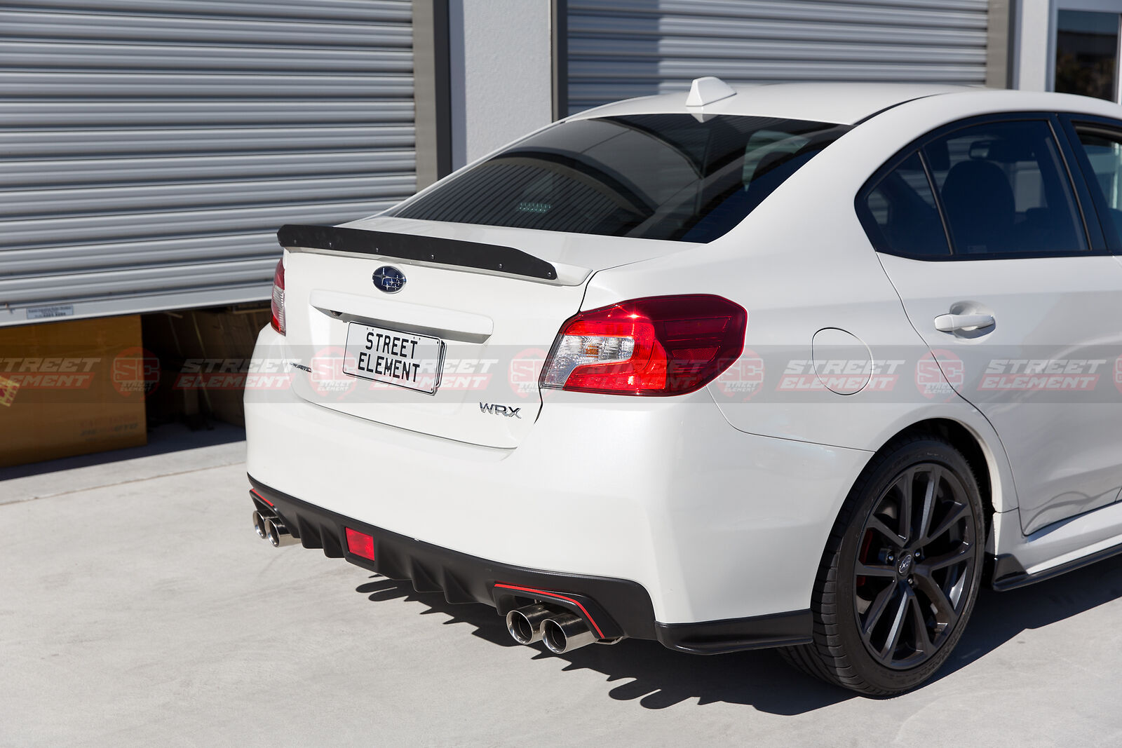 Gurney Flap For MY15-20 Subaru WRX Low-Profile Trunk Lip Spoiler (MATTE BLACK)