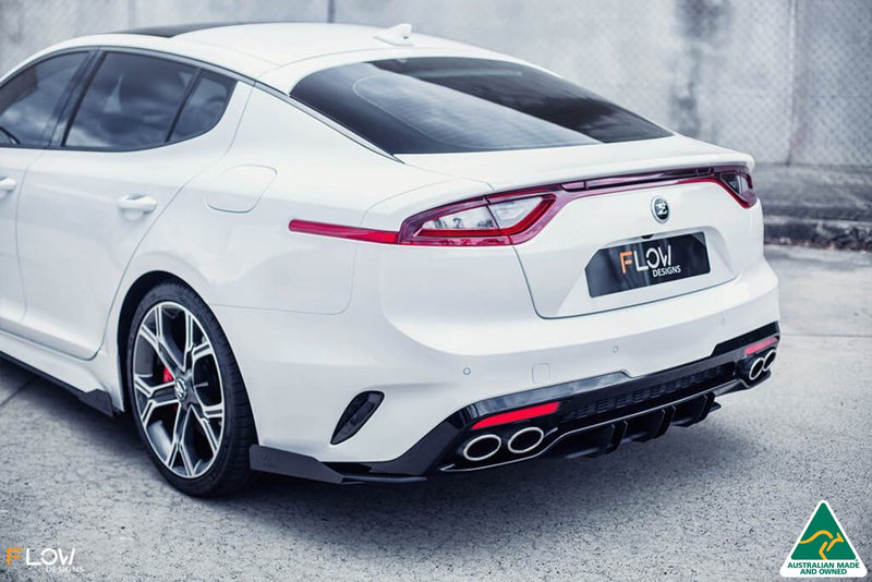 White Stinger CK GT Rear Spat Splitter Winglets