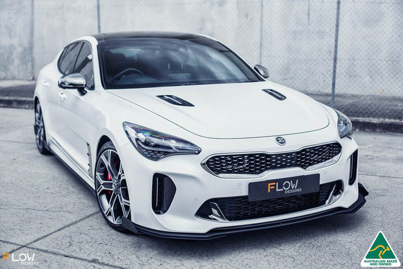 White Stinger CK GT Front Splitter Winglets